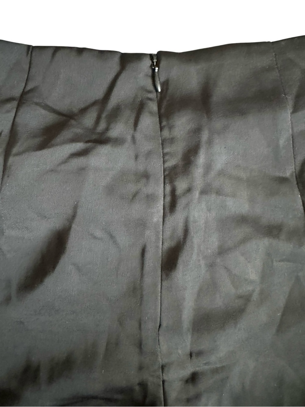 DO+BE Black Satin Side Knot Asymmetrical Flap Skort - Picture 6 of 7